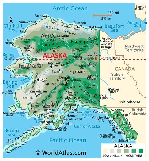 alaska map with cities